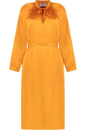 YVES SALOMON Donna, Abiti, Arancione, S, new