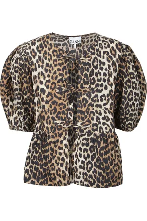 Ganni Donna, Camicette , Marrone, L, new