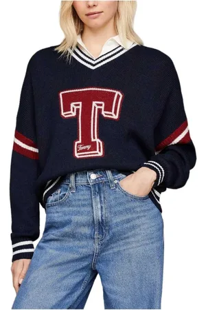 Tommy Hilfiger Donna, Maglie, Blu, M, new