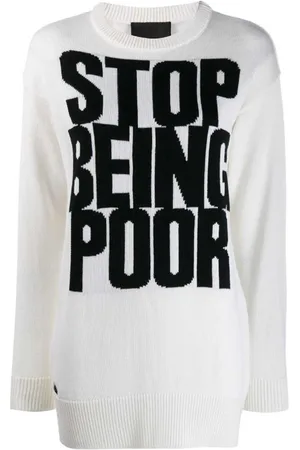 Philipp Plein Donna, Maglie, Bianco, L, new