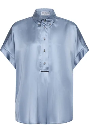 Brunello Cucinelli Donna, Camicette , Blu, XS, new