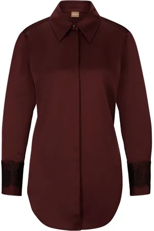 HUGO BOSS Donna, Camicette , Rosso, S, new