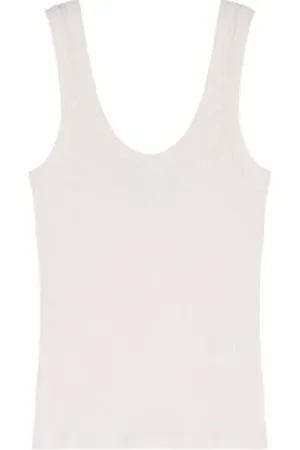 TELA Donna, Top, Bianco, S, new