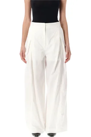 Low Classic Donna, Pantaloni, Bianco, M, new