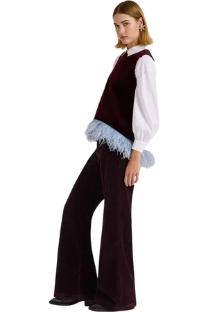 La DoubleJ Donna, Pantaloni, Viola, W25, new