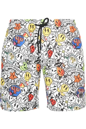 Philipp Plein Uomo, Costumi da bagno, Multicolore, L, new