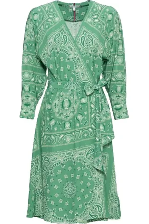 Tommy Hilfiger Donna, Abiti, Verde, XL, new