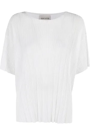 SEMICOUTURE Donna, Maglie, Bianco, M, new
