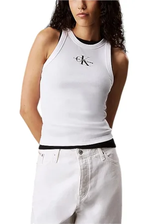 Calvin Klein Donna, Top, Bianco, S, new