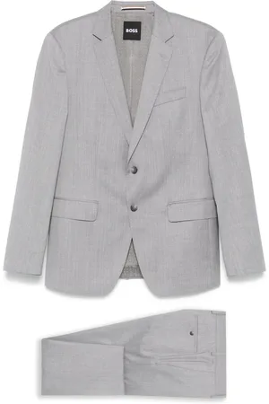 HUGO BOSS Uomo, Abiti Uomo, Grigio, L, new