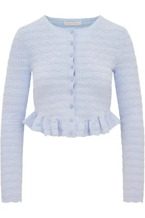 LOVESHACKFANCY Donna, Maglie, Blu, M, new