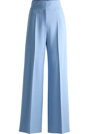 HUGO BOSS Donna, Pantaloni, Blu, L, new