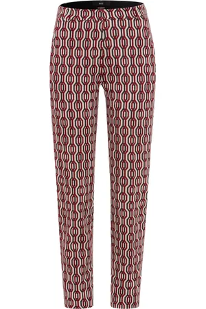 Brax Donna, Pantaloni, Rosso, L, new