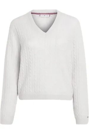 Tommy Hilfiger Donna, Maglie, Bianco, S, new