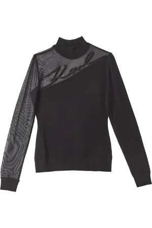 Karl Lagerfeld Donna, Maglie, Nero, M, new