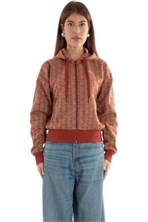 Lacoste Donna, Felpe, Marrone, S, new
