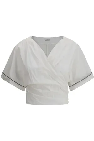 Brunello Cucinelli Donna, Camicette , Bianco, 2Xs, new