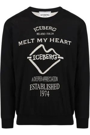 Iceberg Uomo, Maglie, Nero, XL, new