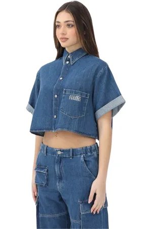 Maison Margiela Donna, Camicette , Blu, L, new