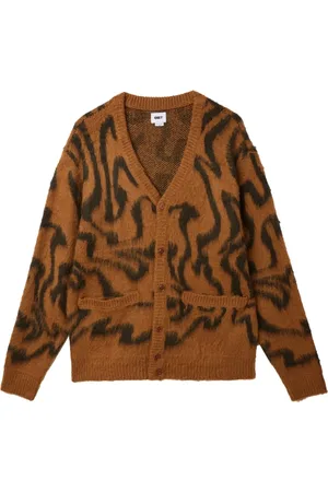 Obey Uomo, Maglie, Marrone, L, new