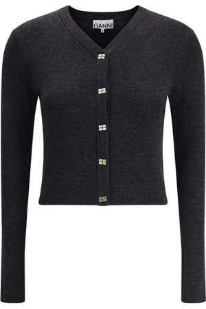 Ganni Donna, Maglie, Grigio, L, new