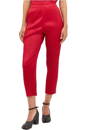 Issey Miyake Donna, Pantaloni, Rosso, S, new