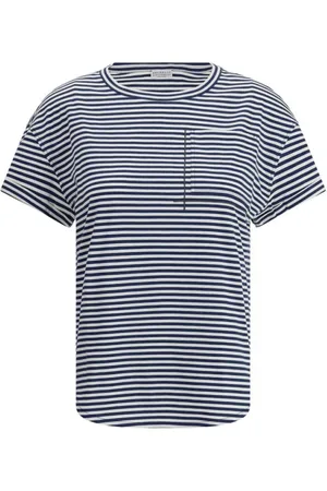 Brunello Cucinelli Donna, Top, Blu, 2Xl, new