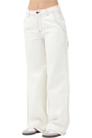 Dickies Donna, Pantaloni, Bianco, W28, new