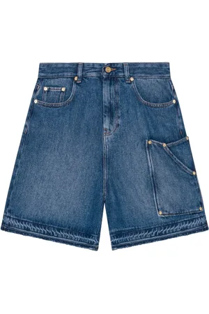 Ganni Donna, Pantaloncini, Blu, W28, new