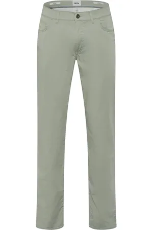 Brax Uomo, Pantaloni, Verde, W36 L34, new