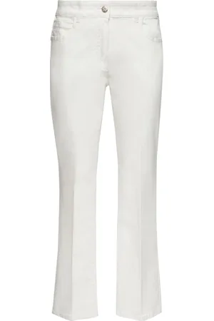 Elena Miro Donna, Jeans, Bianco, M, new