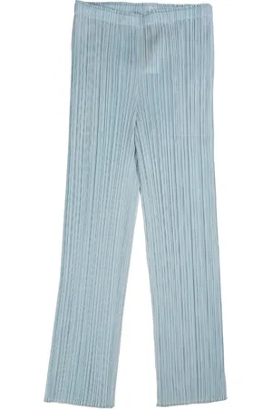 Issey Miyake Donna, Pantaloni, Blu, XL, new