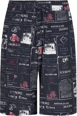 Iceberg Uomo, Pantaloncini, Multicolore, XL, new