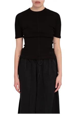 Y-3 Donna, Top, Nero, M, new