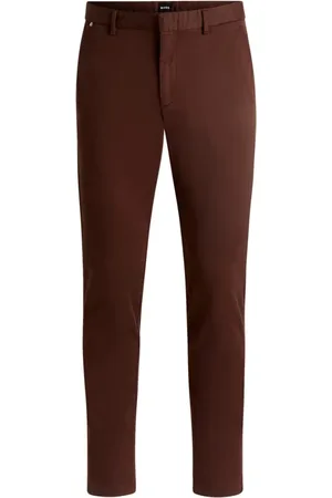 HUGO BOSS Uomo, Pantaloni, Marrone, XL, new