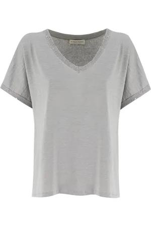 LE TRICOT PERUGIA Donna, Top, Grigio, L, new