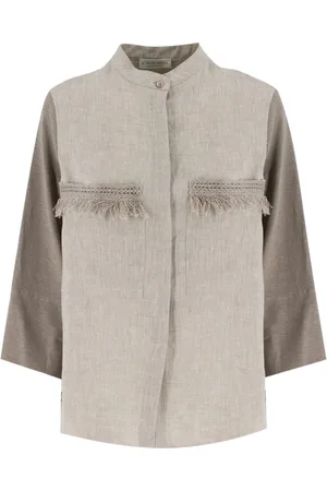 LE TRICOT PERUGIA Donna, Camicette , Grigio, L, new