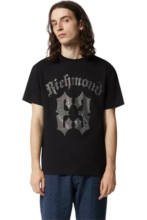 John Richmond Uomo, Top, Nero, 2Xs, new