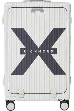 John Richmond Unisex, Suitcases, Bianco, Taglia unica, new