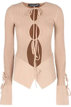 ANDREA ADAMO Donna, Top, Marrone, S, new