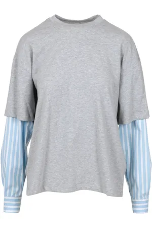 SEMICOUTURE Donna, Top, Grigio, M, new