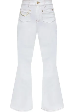 Ganni Donna, Pantaloni, Bianco, W26, new