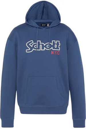 Schott NYC Uomo, Felpe, Blu, S, new