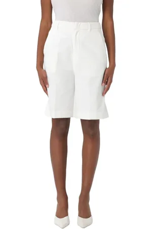 Dondup Donna, Pantaloncini, Bianco, W27, new