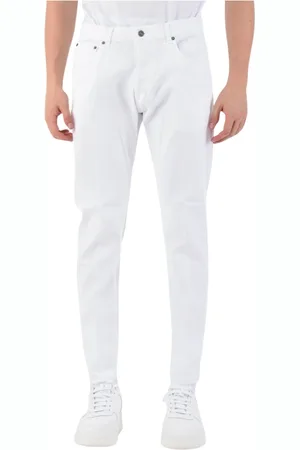 Dondup Uomo, Pantaloni, Bianco, W35, new
