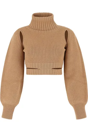ANDREA ADAMO Donna, Maglie, Marrone, M, new