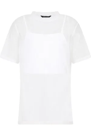 Armani Exchange Donna, Top, Bianco, M, new