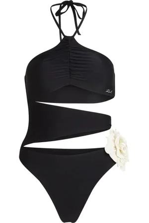 Karl Lagerfeld Donna, Costumi da bagno, Nero, L, new