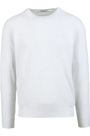 KANGRA CASHMERE Uomo, Maglie, Bianco, L, new