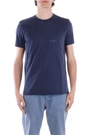 FAY Uomo, Top, Blu, XL, new